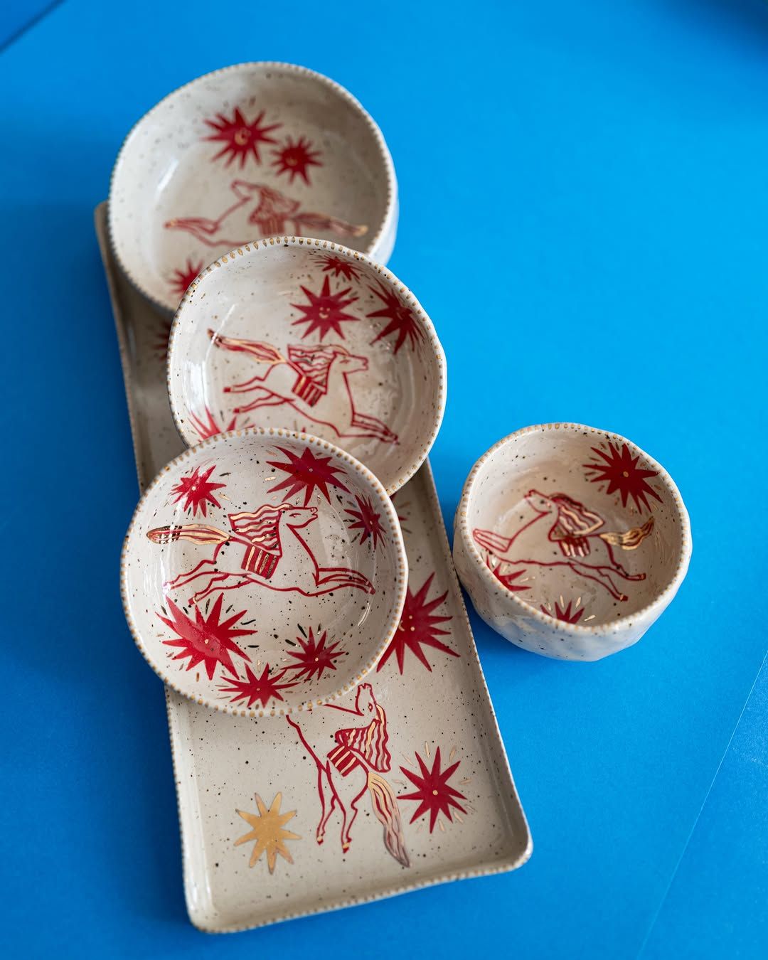 Folk Star Dishes — handmade ceramic, Ceramic Pot Station