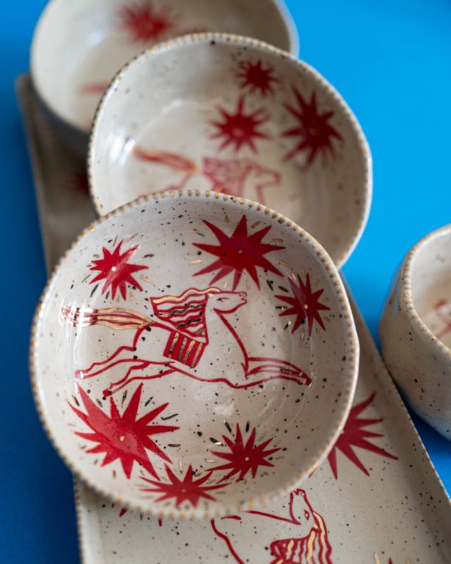 Folk Star Dishes — handmade ceramic by Anna Bestuzheva