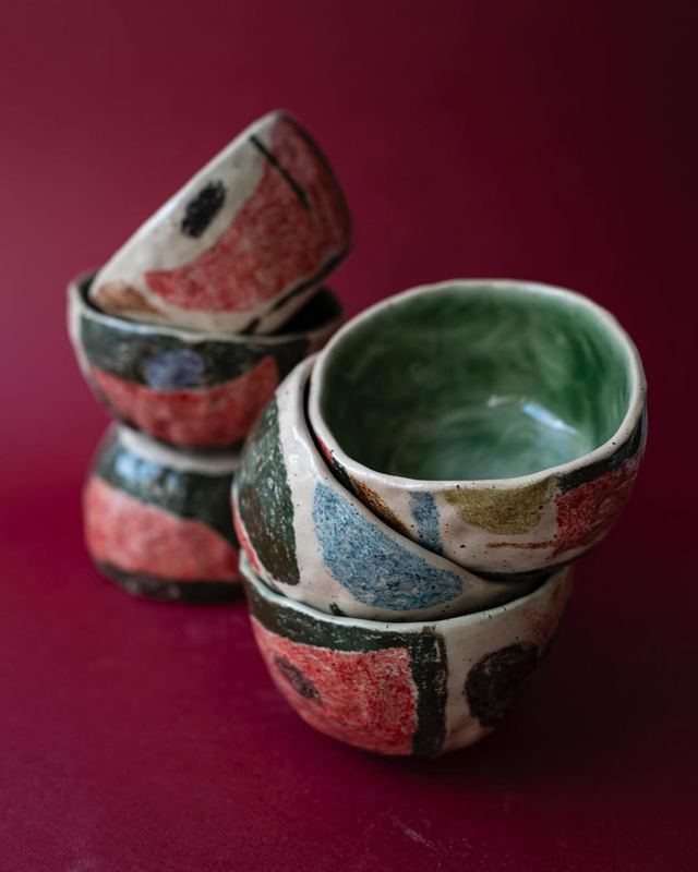 Glazed Plant Pots — handmade ceramic by Anna Bestuzheva