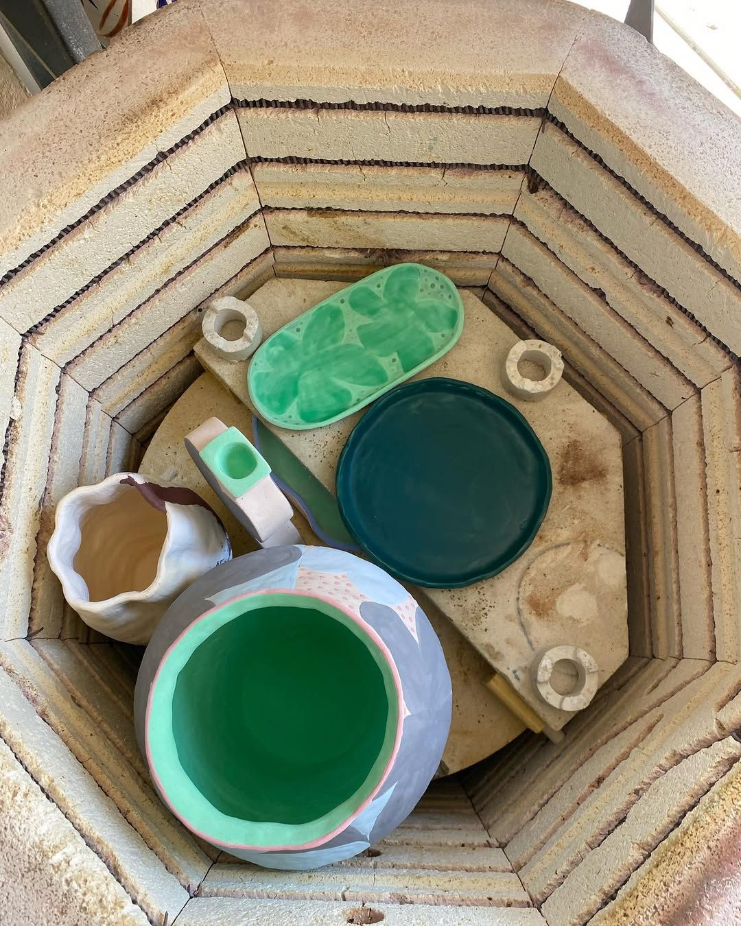 Blue Blossom Vase — handmade ceramic, Ceramic Pot Station